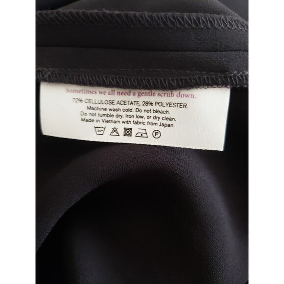 MM Lafleur NWT The Sarah 7.0 Dress Black Lightweight Crepe Size +3 - Picture 7 of 7